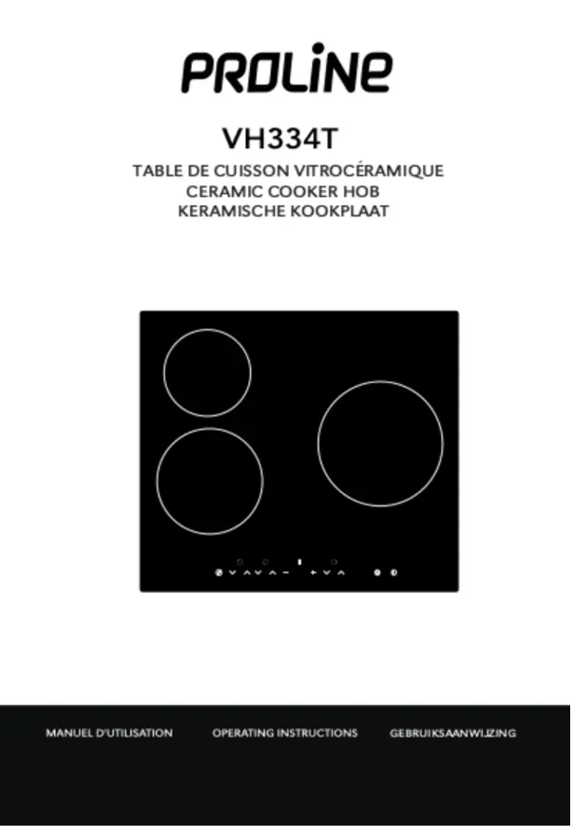 First page image of the manual for VH334T