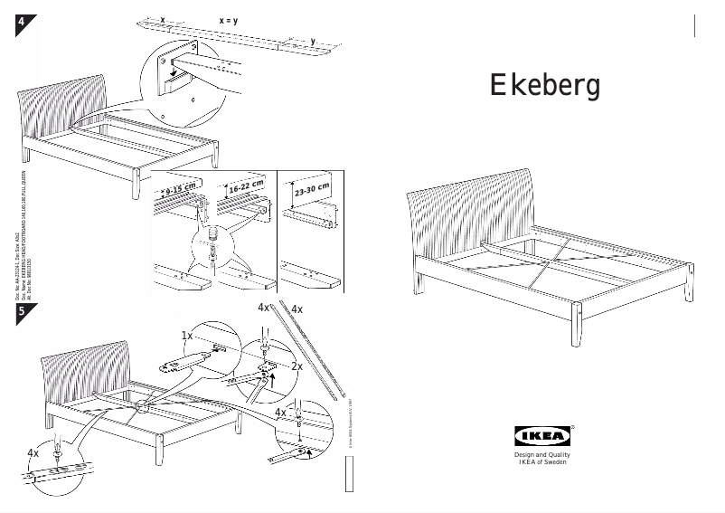 Page 1 de la notice Manuel utilisateur Ikea EKEBERG