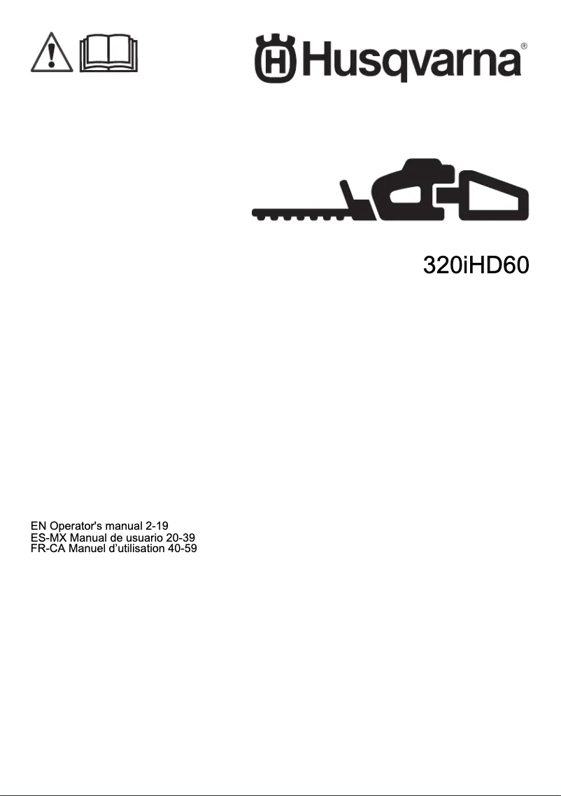 First page image of the manual for 320iHD60