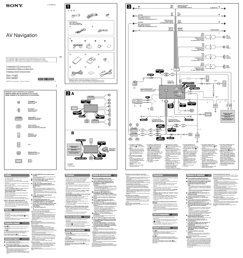 First page image of the manual for XNV-660BT