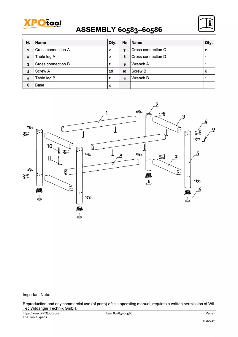Page 1 of the manual User Manual WilTec 60583