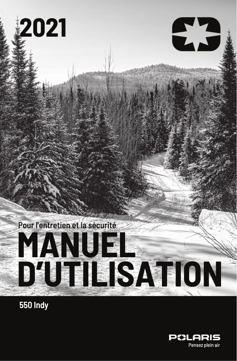 First page image of the manual for 550 Indy 144 (2021)