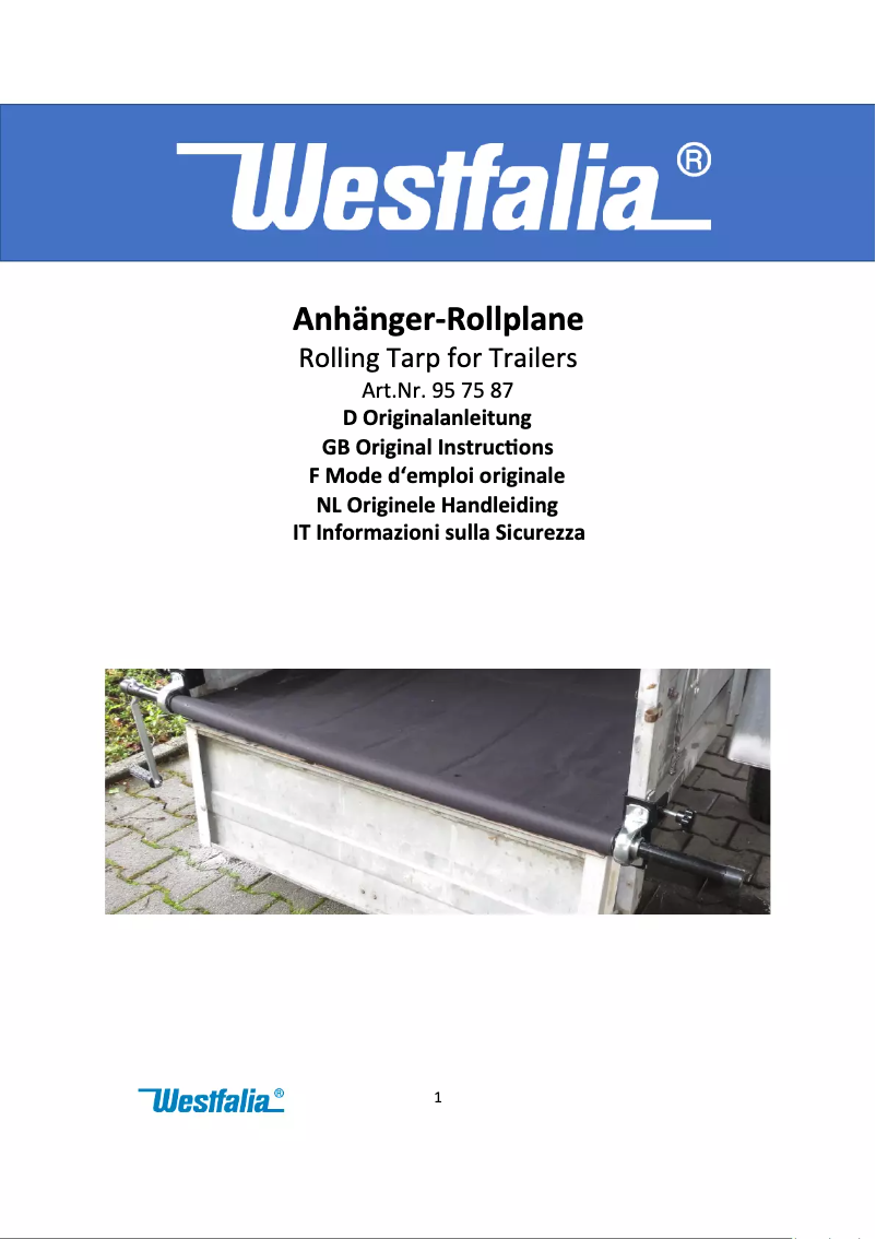 First page image of the manual for 957587