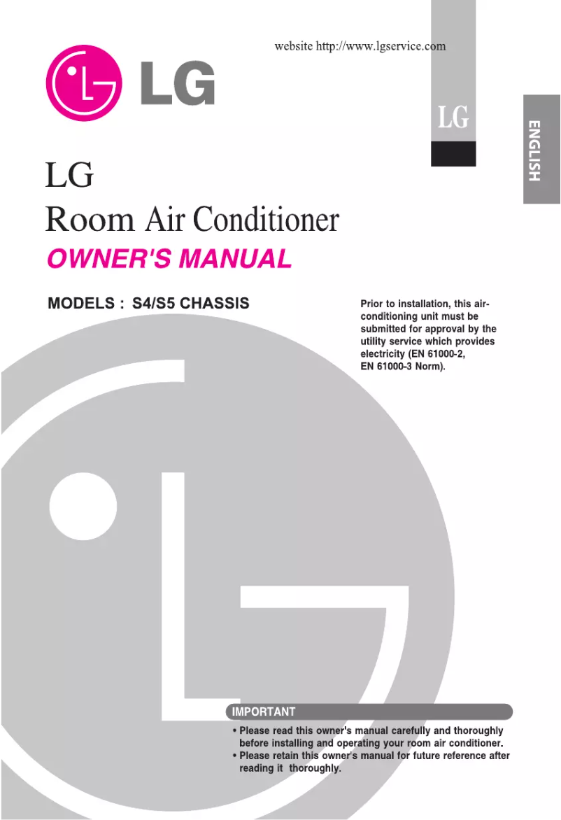 Page 1 of the manual User Manual LG G12LS