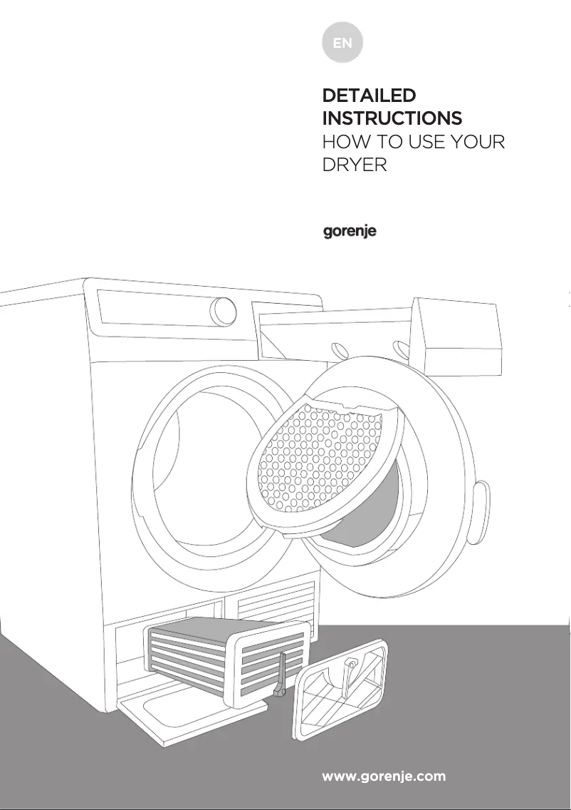 Page 1 of the manual User Manual Gorenje D764BJ