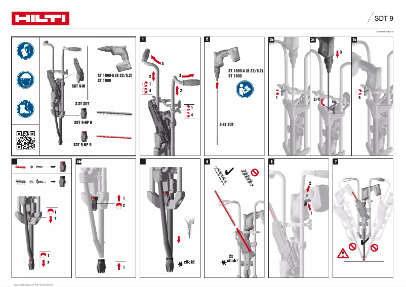 Page 1 of the manual User Manual Hilti SDT 9