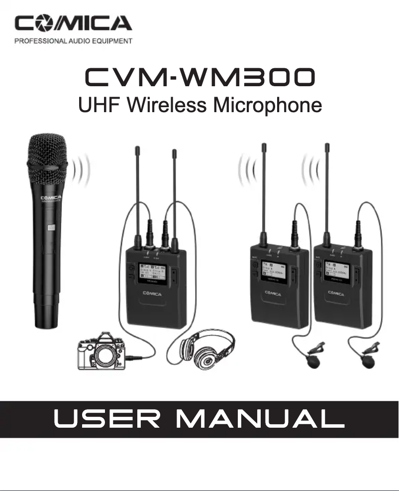 First page image of the manual for CVM-WM300
