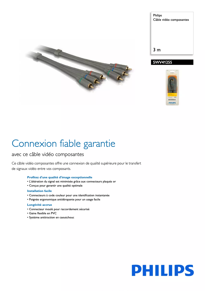 First page image of the manual for SWV4125S