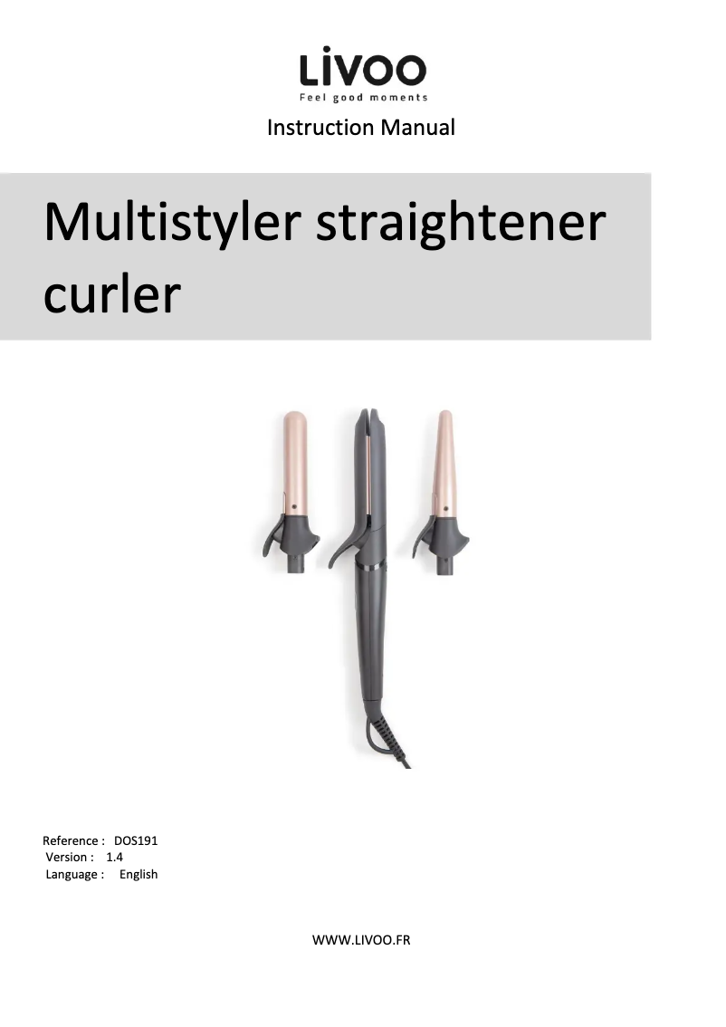 First page image of the manual for DOS191