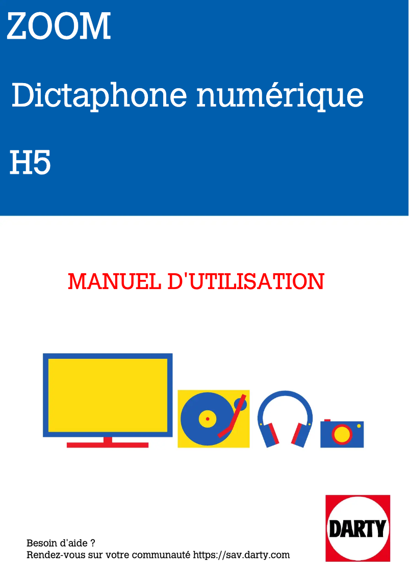 Image de la première page du manuel de l'appareil H5