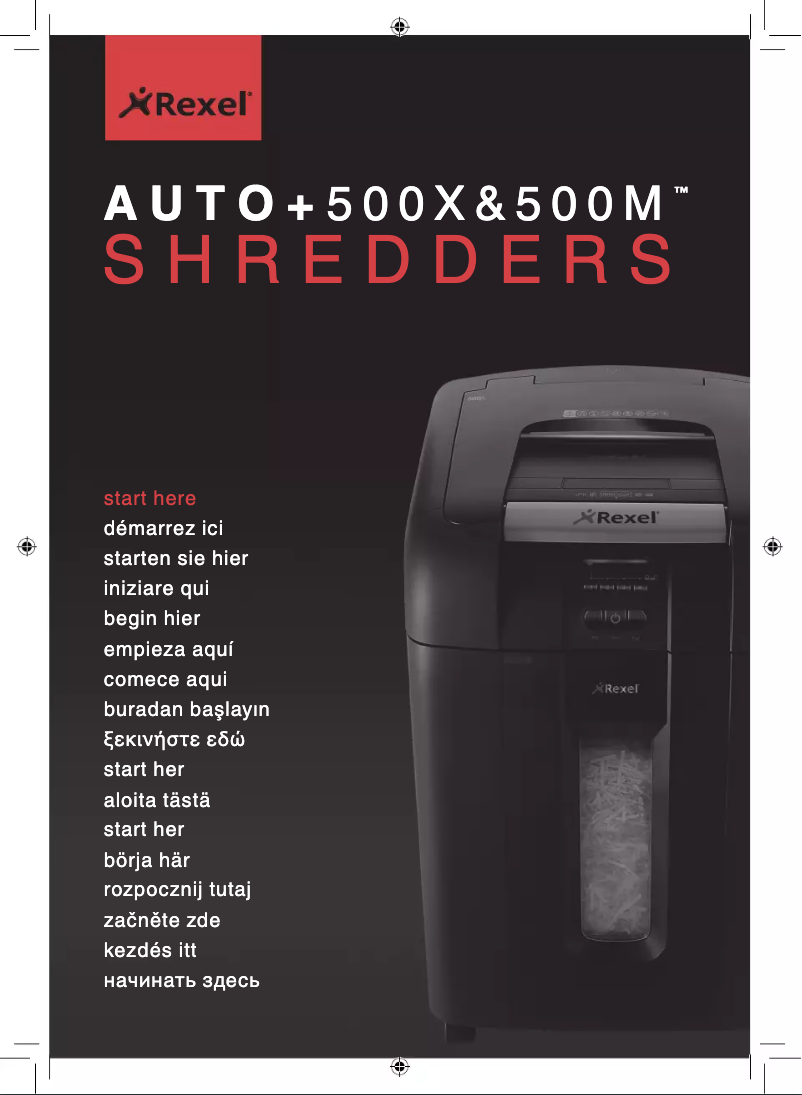 Page 1 of the manual User Manual Rexel 2103500CHA