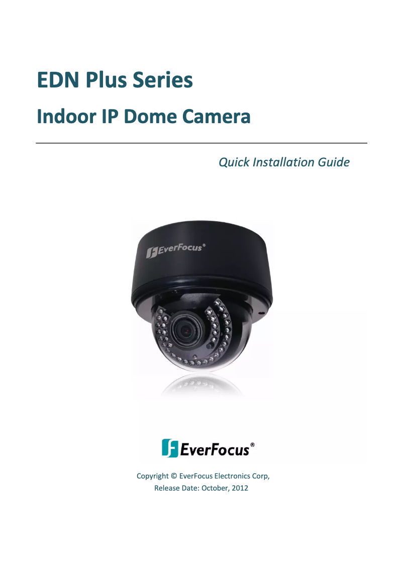 First page image of the manual for EDN3160