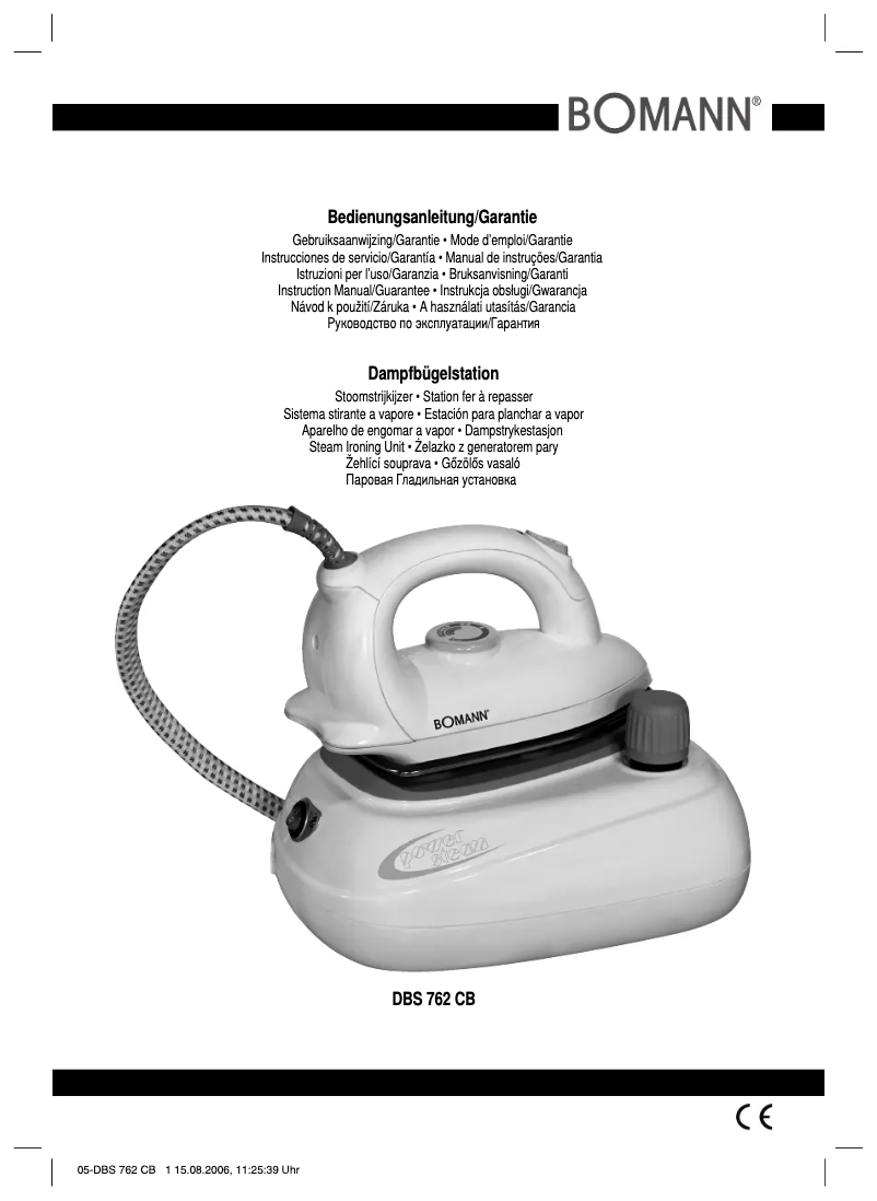 Page 1 of the manual User Manual Bomann DBS 762 CB