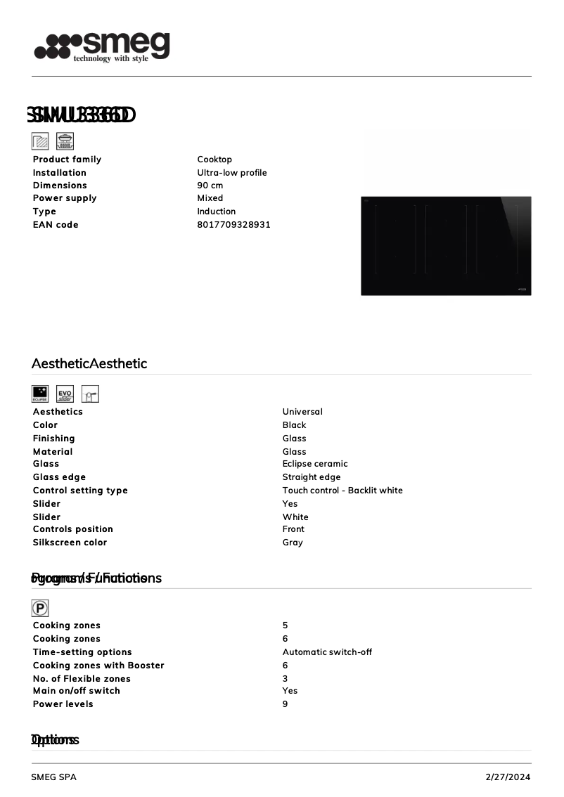 First page image of the manual for SIMU336D