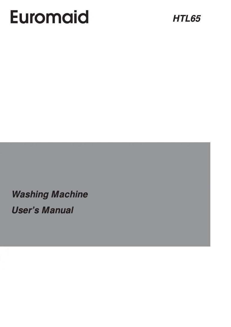 Page 1 of the manual User Manual Euromaid HTL65
