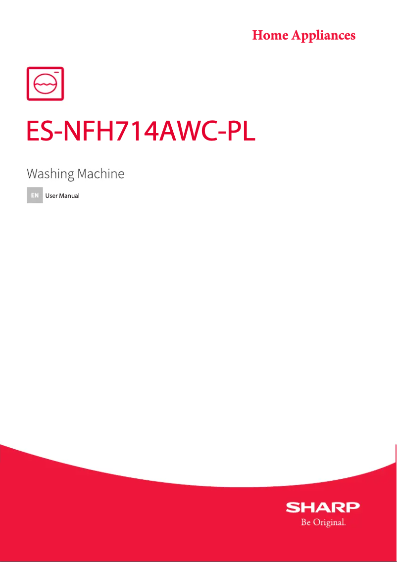 First page image of the manual for ES-NFH714AWC-PL