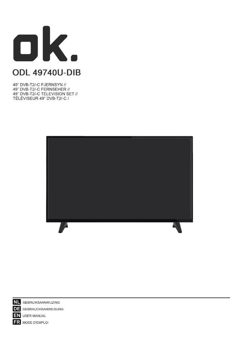 Page 1 de la notice Manuel utilisateur OK ODL 49740U-DIB