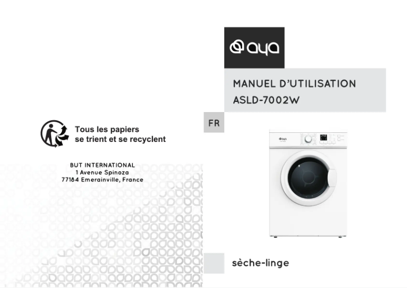 First page image of the manual for ASLD-7002W