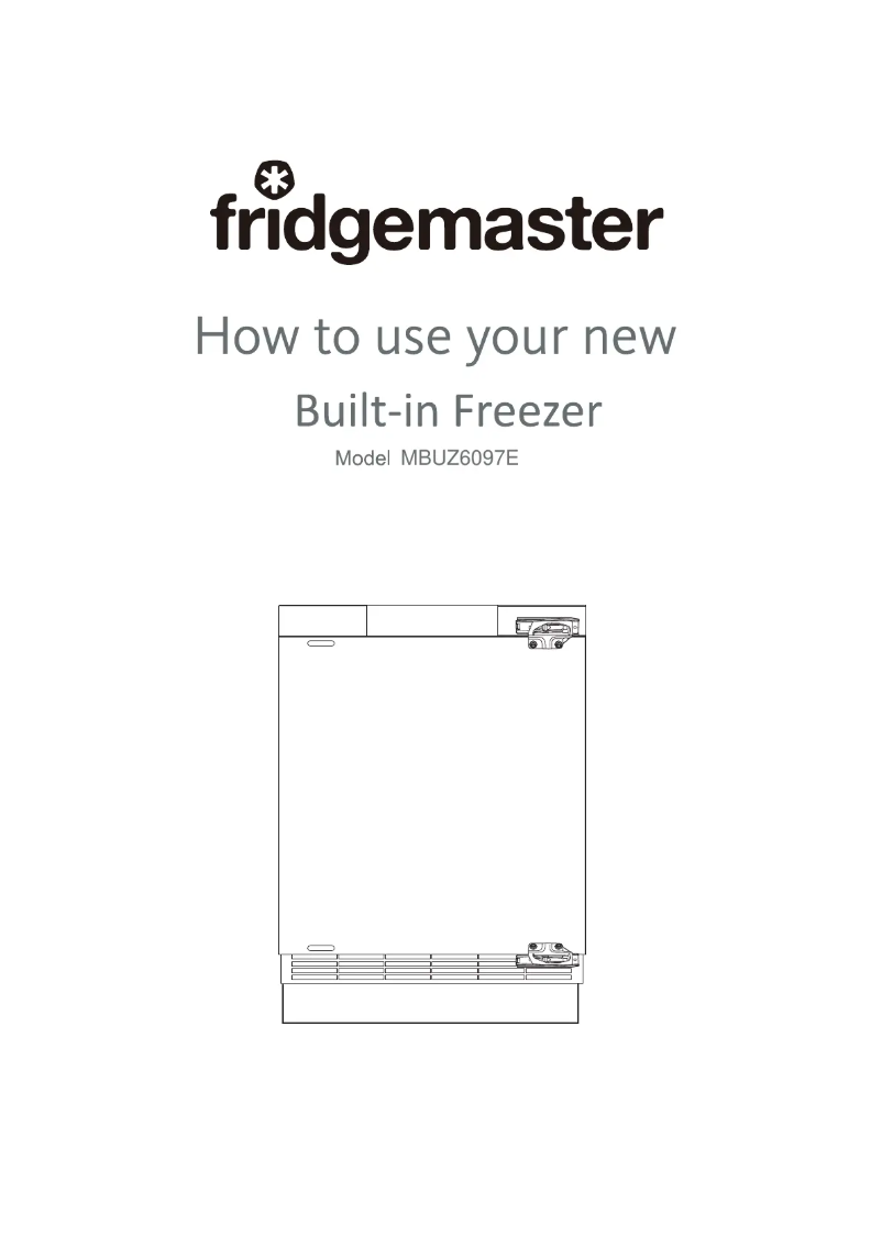 Page 1 of the manual User Manual Fridgemaster MBUZ6097E