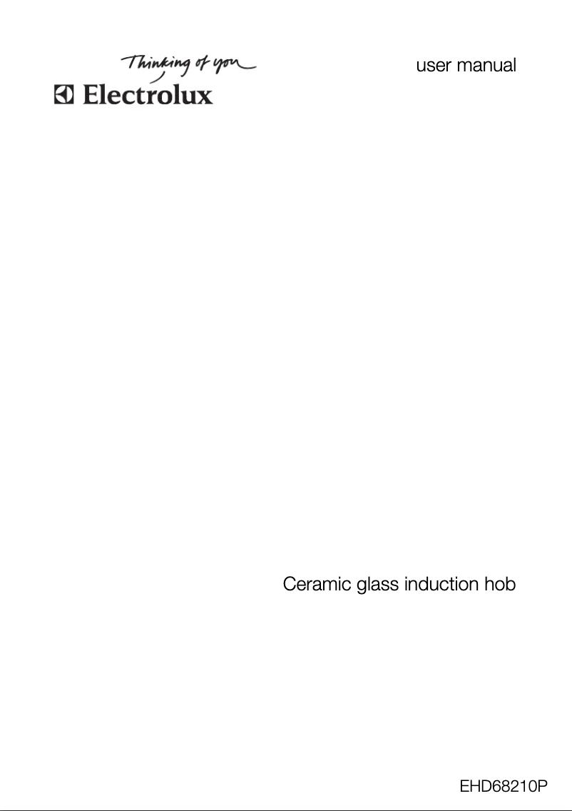 Page 1 of the manual User Manual Electrolux EHD68210P