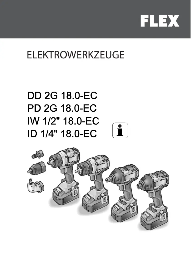 First page image of the manual for IW 1/2" 18.0-EC