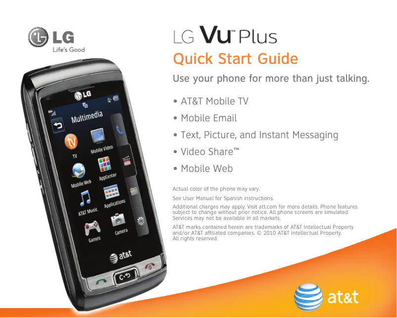 First page image of the manual for Vu Plus