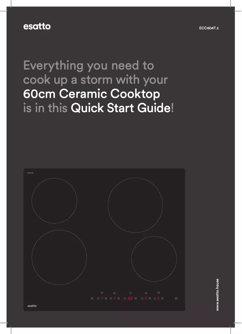 Page 1 of the manual Quick Start Guide Esatto ECC604T.1