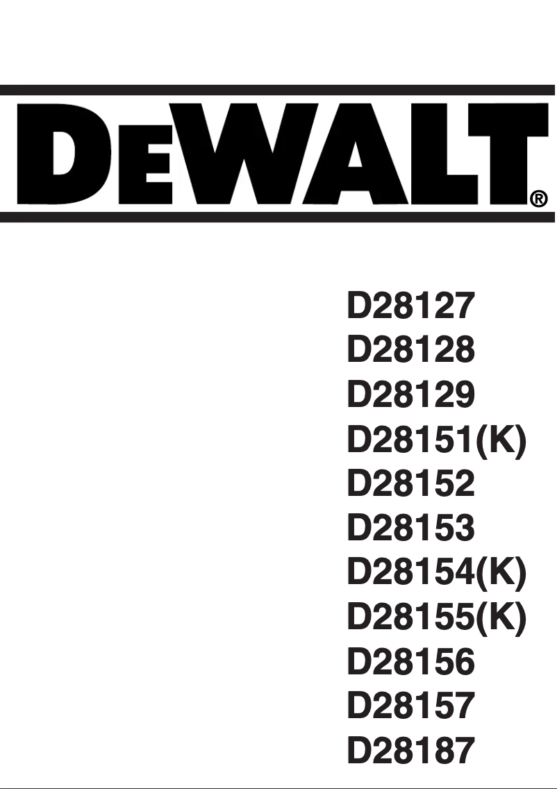 First page image of the manual for D28128-XE