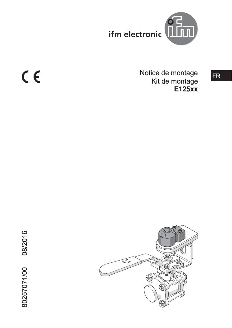 Page 1 of the manual User Manual IFM E12592