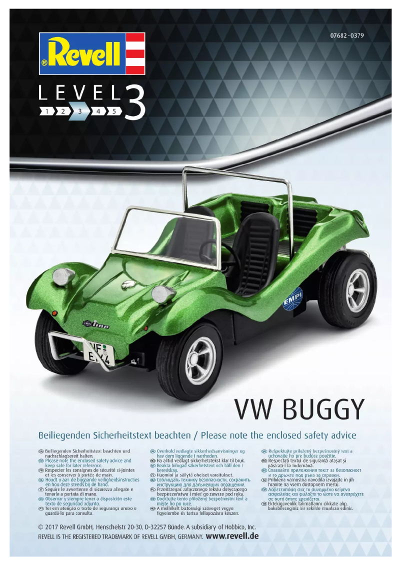 Page 1 of the manual User Manual Revell VW Buggy
