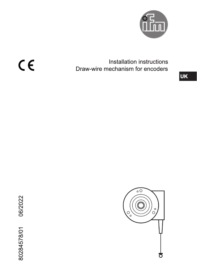 Page 1 of the manual User Manual IFM E61442