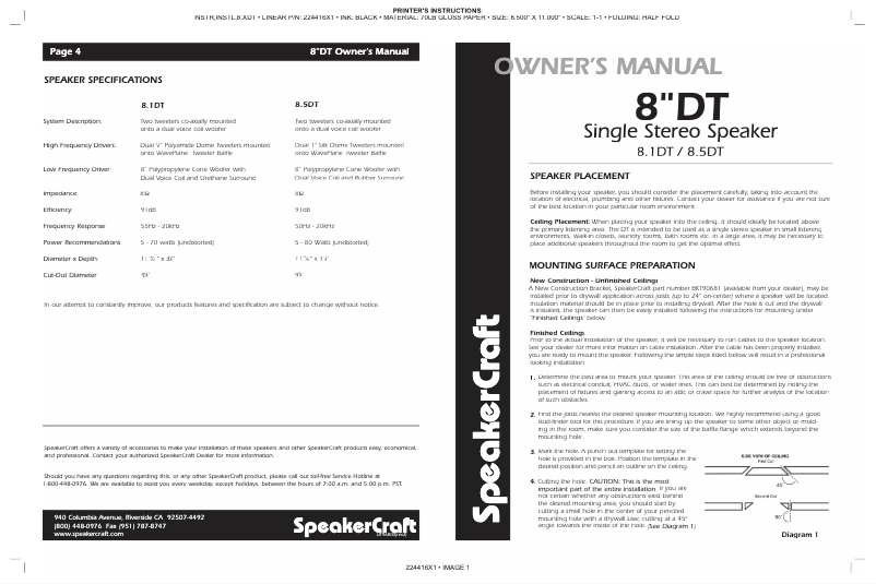 First page image of the manual for DT8 Zero