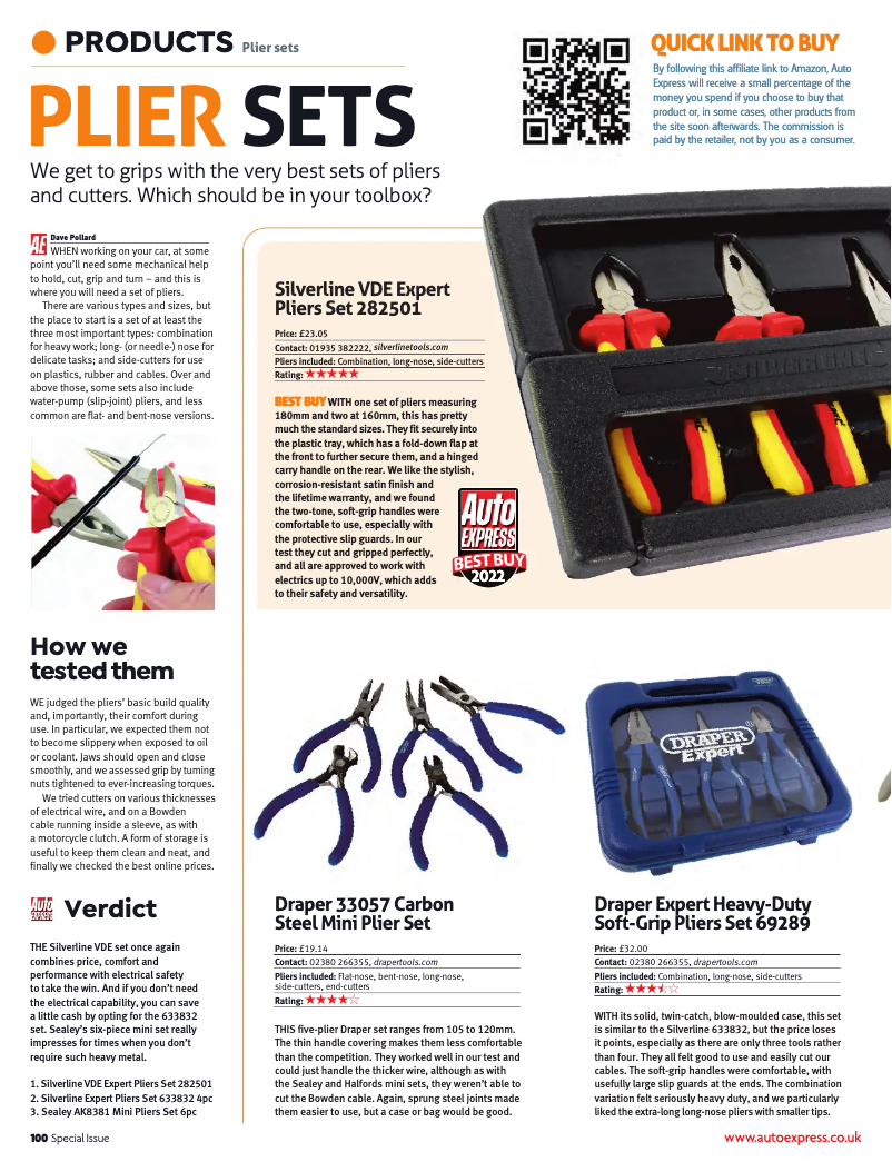 Page 1 de la notice Manuel utilisateur Silverline 282501