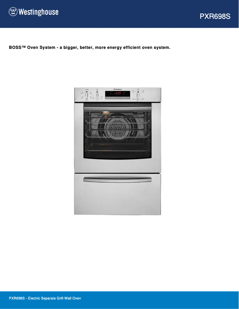 First page image of the manual for PXR698S