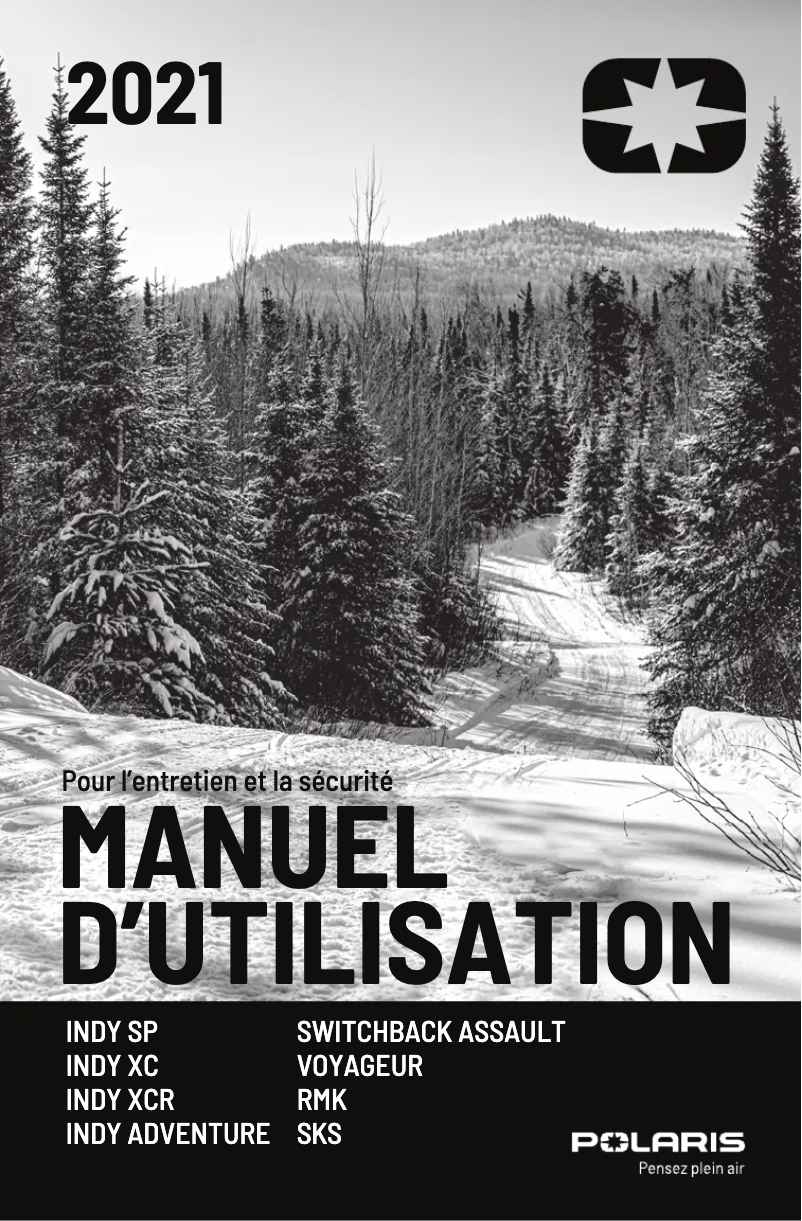 First page image of the manual for 850 Indy XC 137 (2021)