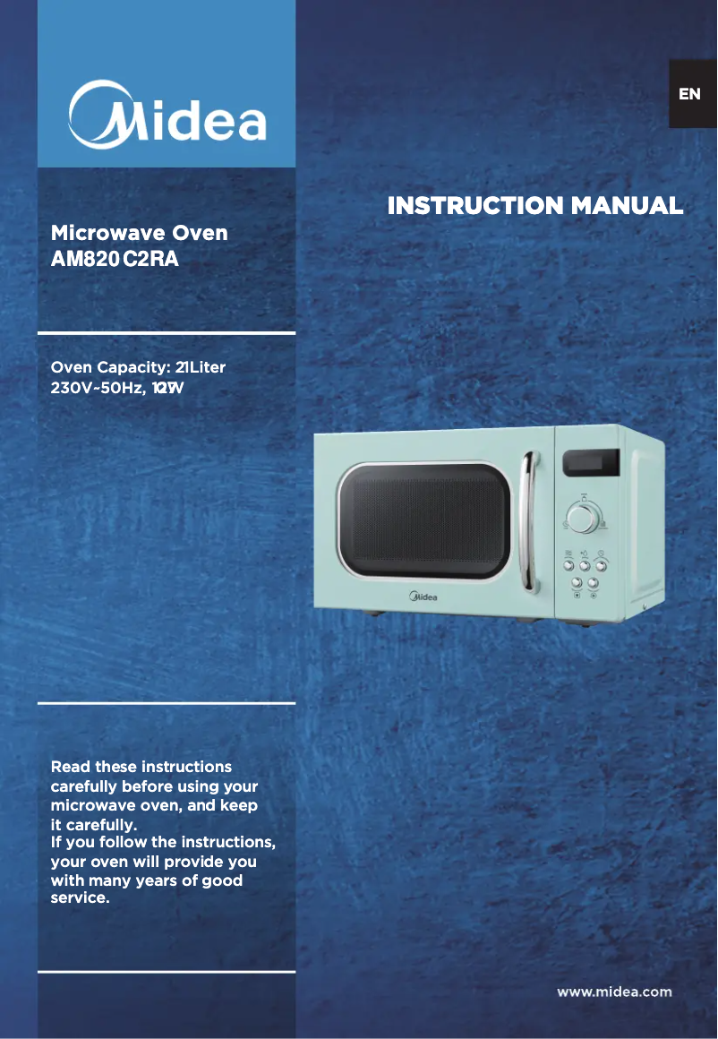 First page image of the manual for AM820 C2RA