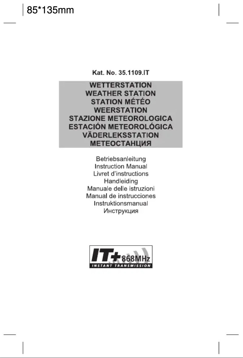 First page image of the manual for 35.1109