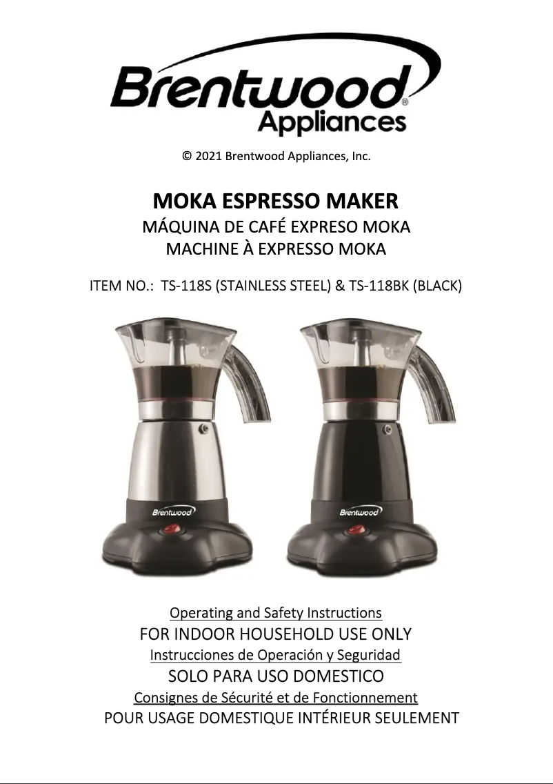 Image de la première page du manuel de l'appareil TS-118S