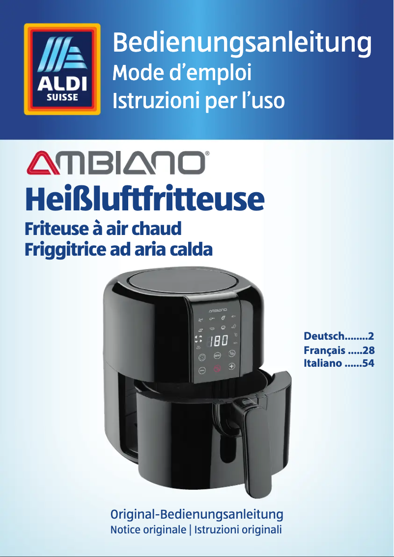 Page 1 of the manual User Manual Ambiano GT-AF-05