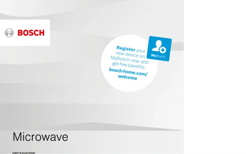 First page image of the manual for HBC84H500W