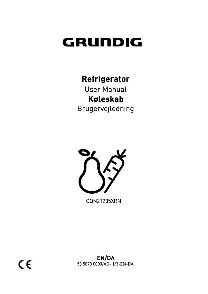 First page image of the manual for GQN21235XRN