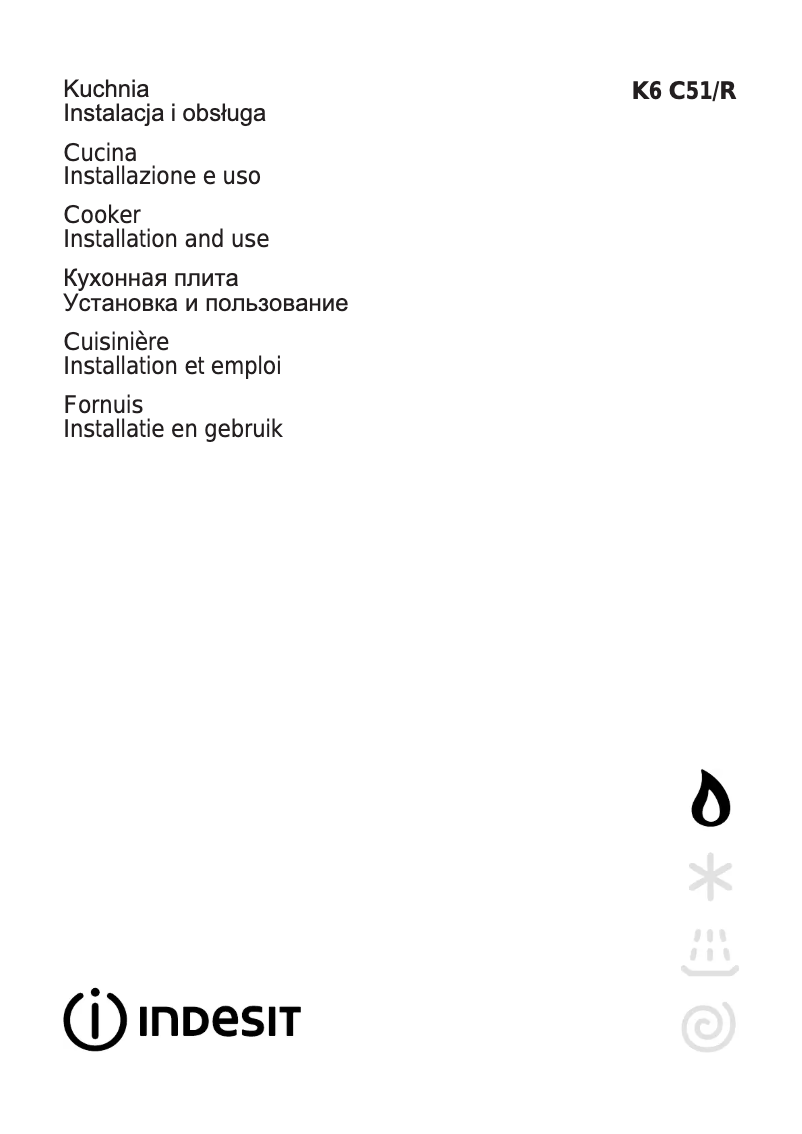 First page image of the manual for K 6C51 W