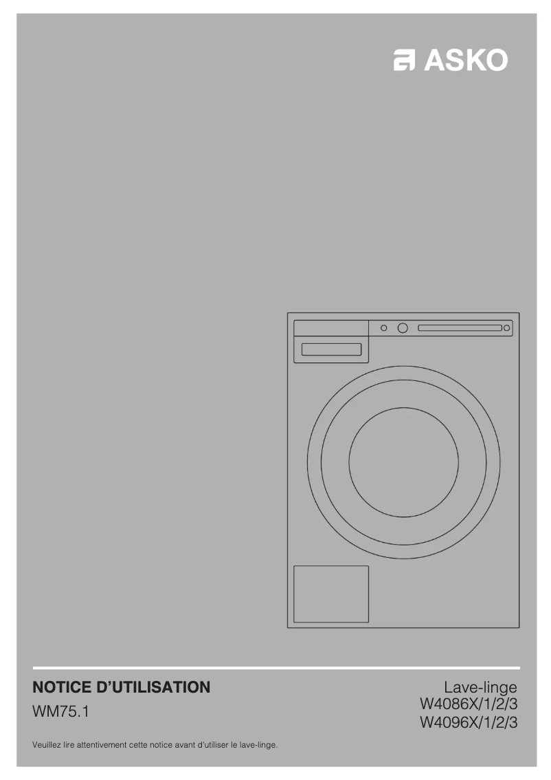 First page image of the manual for W4096P.W/2