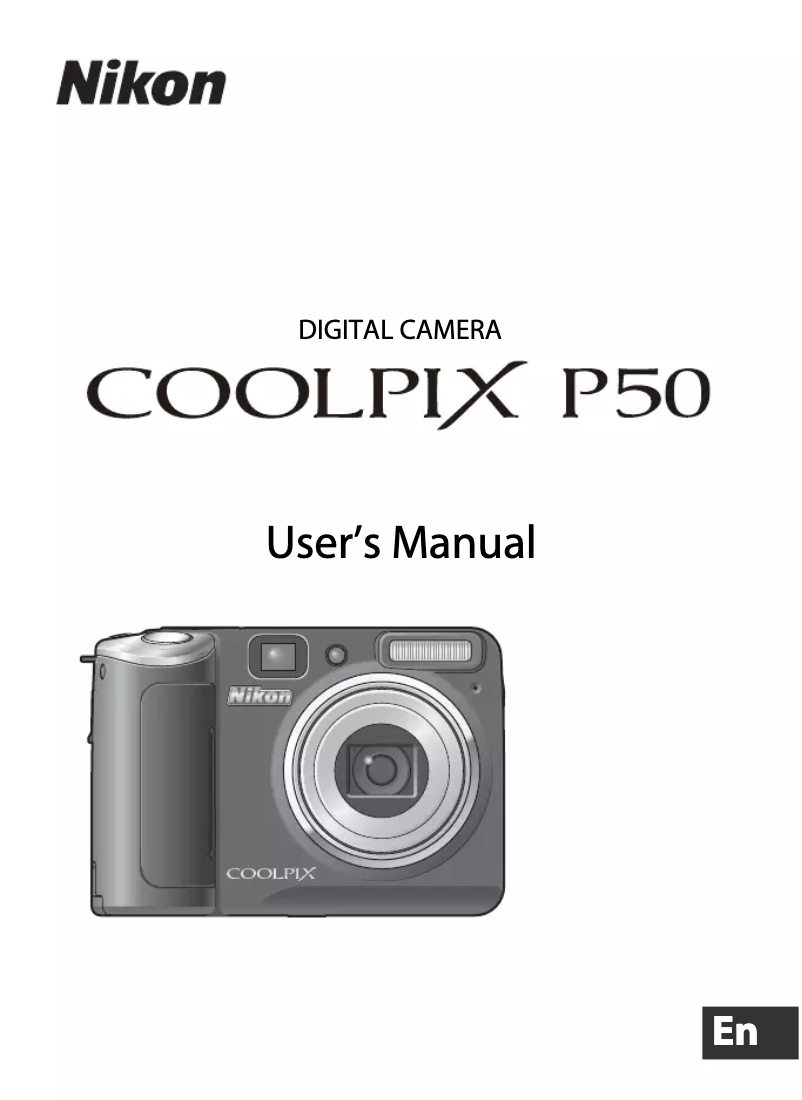 Page 1 of the manual User Manual Nikon Coolpix P50