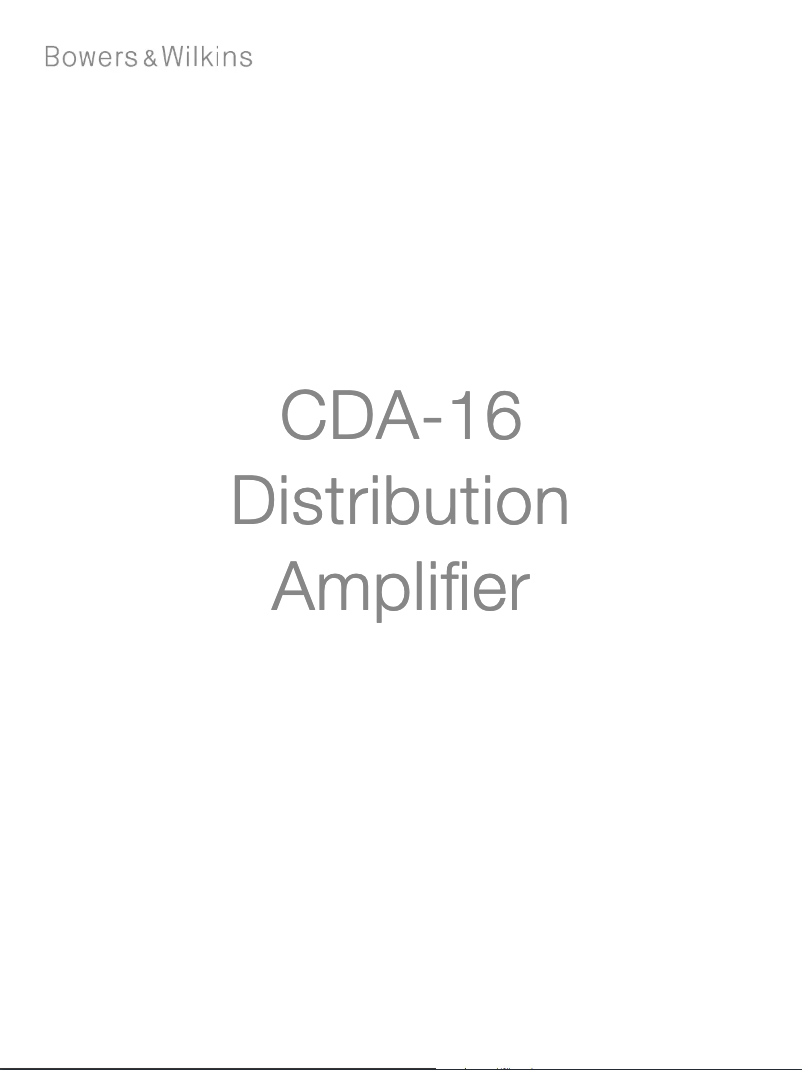 First page image of the manual for CDA-16