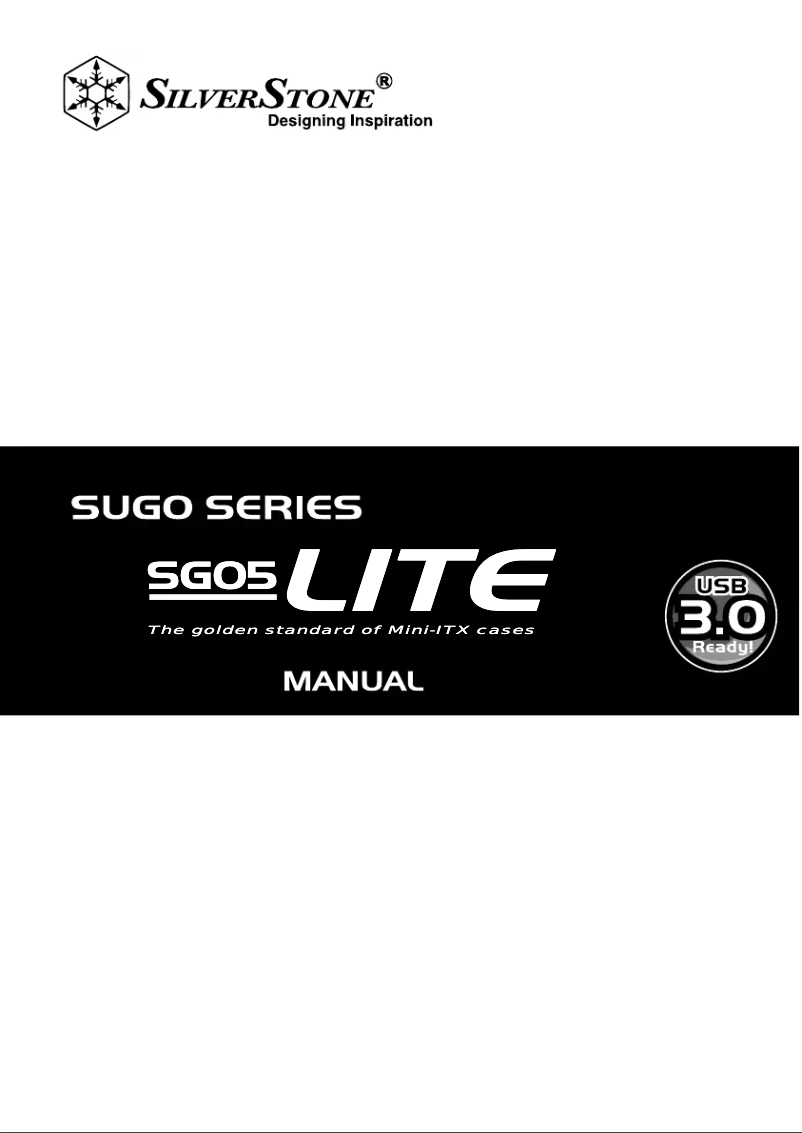Page 1 of the manual User Manual Silverstone Sugo SG05-Lite