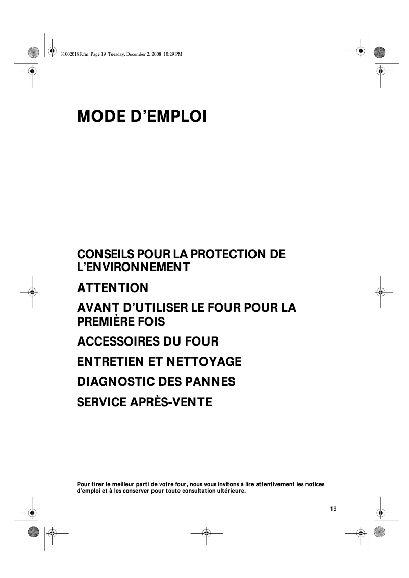 Image de la première page du manuel de l'appareil AKP 255