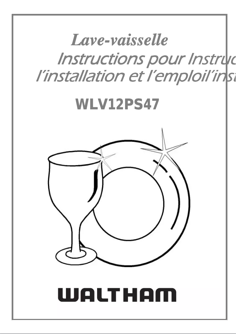 Page 1 of the manual User Manual Waltham WLV 12 PS 47