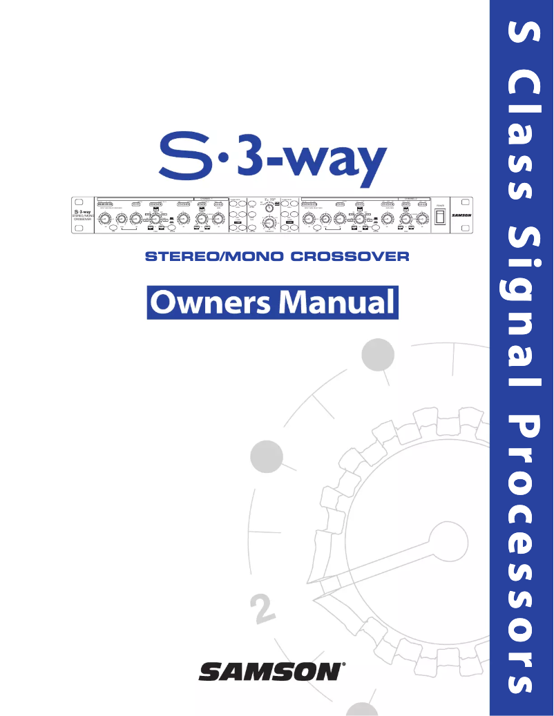 First page image of the manual for S.3-way