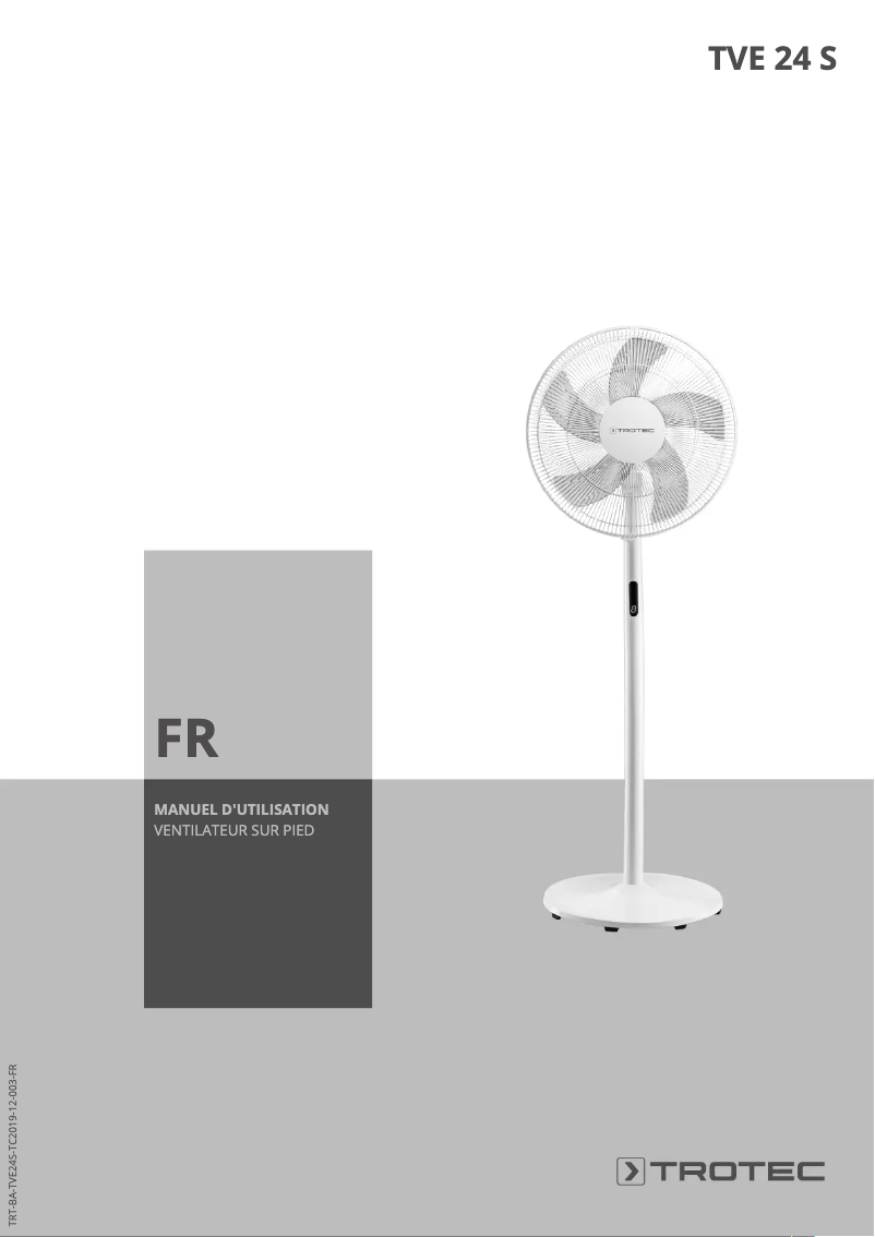 Page 1 of the manual User Manual Trotec TVE 24 S